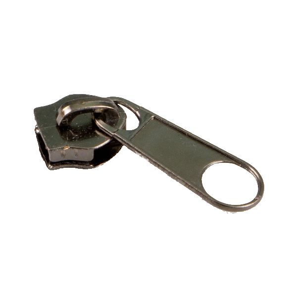 Замок Бегунок №10 black nickel ИУ — образец ткани, категория бегунки к молнии