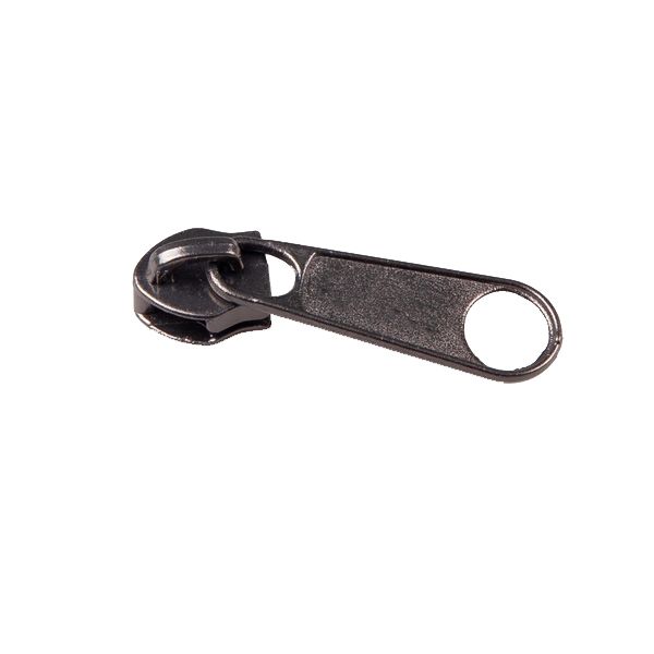 Замок Бегунок №5 black nickel Heng — образец ткани, категория бегунки к молнии